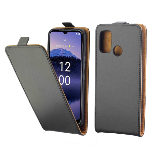 

For Nokia G11 Plus Vertical Flip Leather Phone Case with Card Slot(Black)