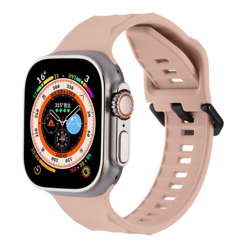Apple Watch Ultra 49mm リップルシリコンスポーツウォッチバンド ...
