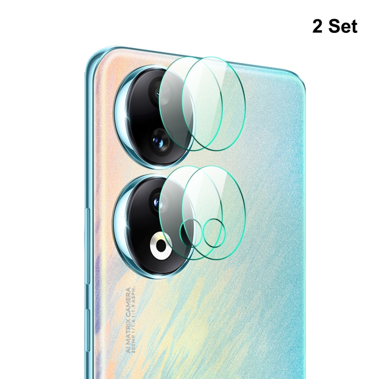 

For Honor 90 2Sets ENKAY Hat-Prince 9H Rear Camera Lens Tempered Glass Film