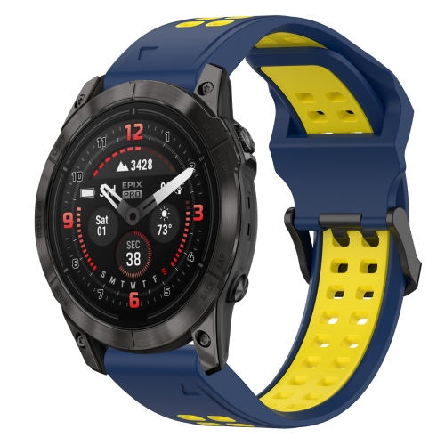 Para Garmin Instinct 2S 20 mm correa de reloj de silicona con hebilla  inversa de dos