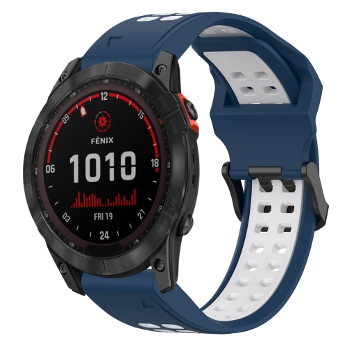 Bracelet silicone Garmin Fenix 7s (blanc) 