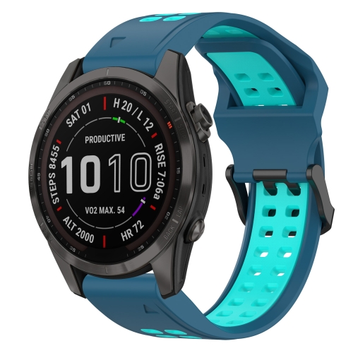 Para Garmin Instinct 2S 20 mm correa de reloj de silicona con hebilla  inversa de dos