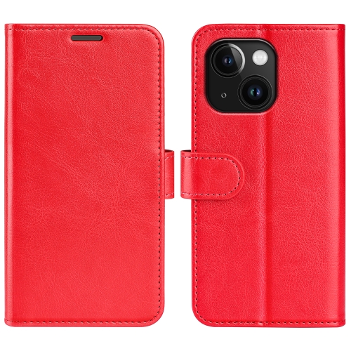 

For iPhone 15 R64 Texture Horizontal Flip Leather Phone Case(Red)