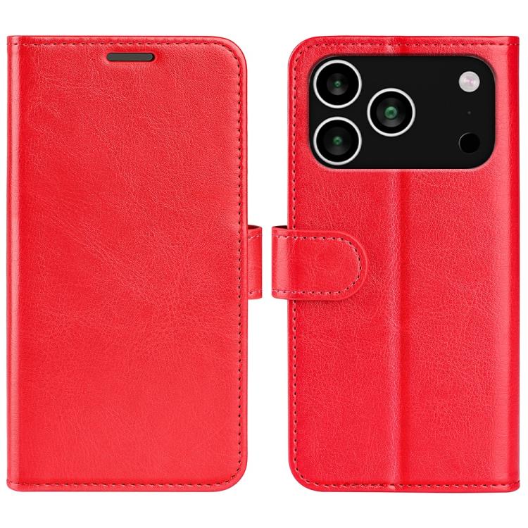 

For iPhone 17 Pro R64 Texture Horizontal Flip Leather Phone Case(Red)