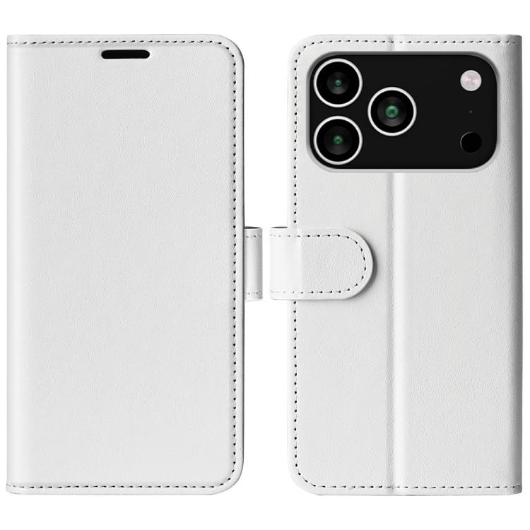 

For iPhone 17 Pro Max R64 Texture Horizontal Flip Leather Phone Case(White)