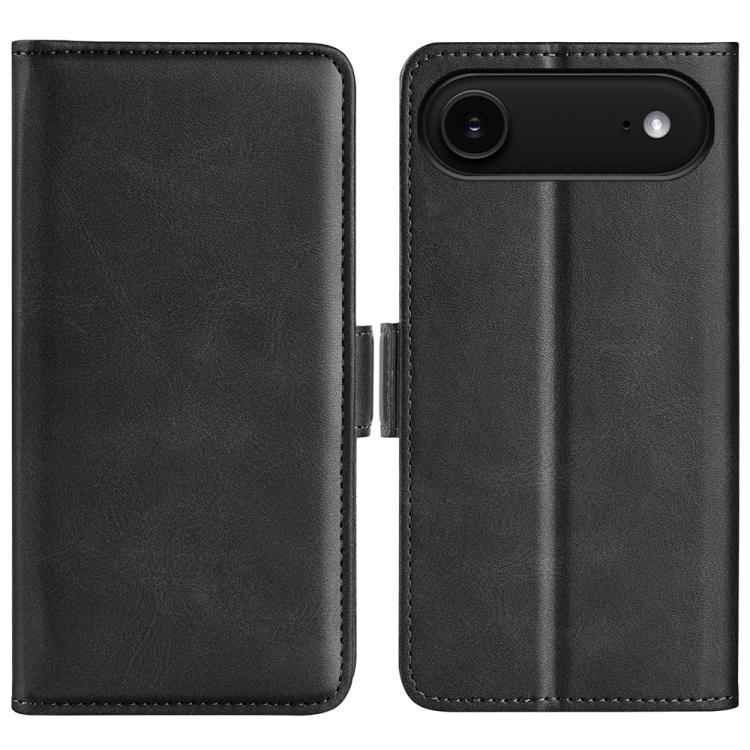 

For iPhone 17 Air Dual-side Magnetic Buckle Horizontal Flip Leather Phone Case(Black)