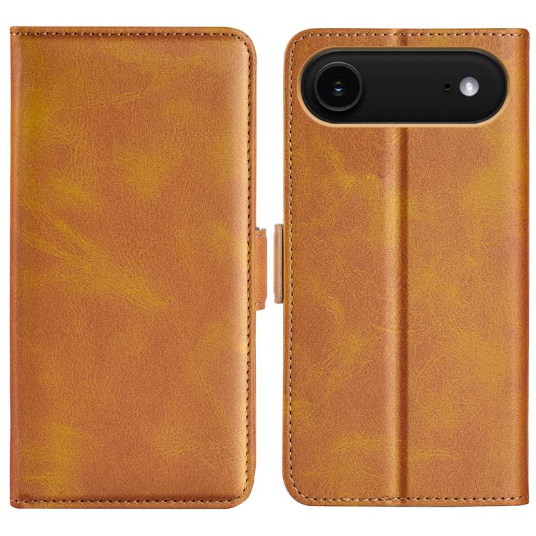 

For iPhone Air Dual-side Magnetic Buckle Horizontal Flip Leather Phone Case(Yellow)