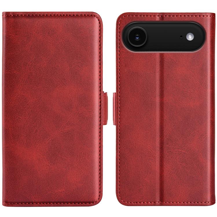 

For iPhone 17 Air Dual-side Magnetic Buckle Horizontal Flip Leather Phone Case(Red)