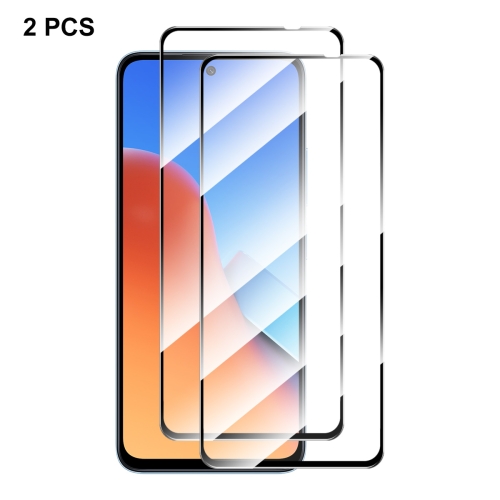 

For Redmi 12 2pcs ENKAY Hat-Prince Full Glue High Aluminum-silicon Tempered Glass Film