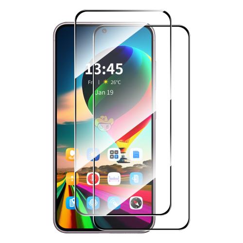 

For Redmi Note 14 4G 163.25mm 2pcs ENKAY Hat-Prince Full Glue High Aluminum-silicon Tempered Glass Film