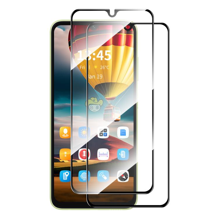 

For Redmi 15C 5G / 4G Europe 173.1mm 2pcs ENKAY Hat-Prince Full Glue High Aluminum-silicon Tempered Glass Film