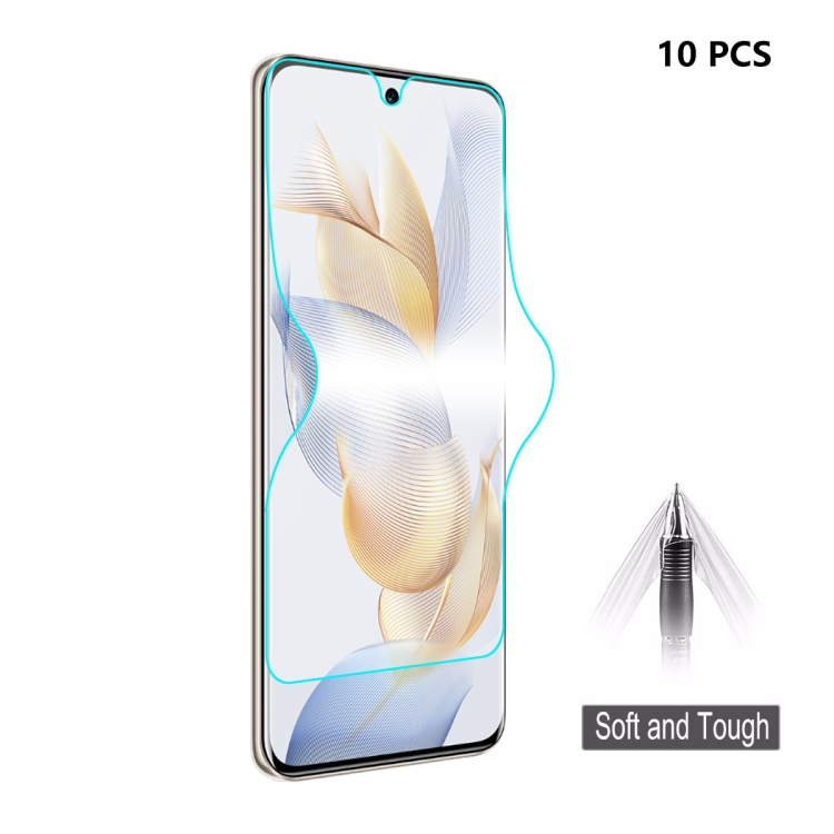 

For Honor 90 / Huawei P60 / P60 Pro 10pcs ENKAY Full Glue Soft Explosion-proof Hydrogel Film