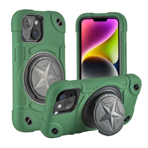 Funda silicona iPhone 14 (verde oscuro) 