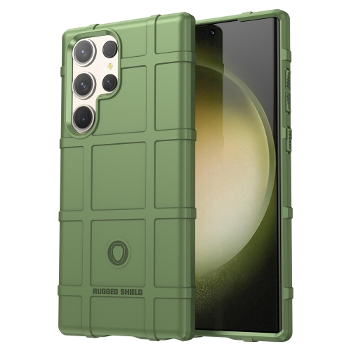 

For Samsung Galaxy S24 Ultra Full Coverage Shockproof TPU Phone Case(Army Green)