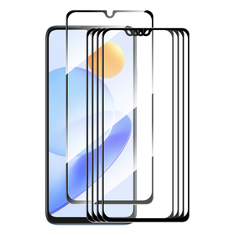 

For Huawei Nova Y71 / Enjoy 60 5pcs ENKAY Full Glue High Aluminum-silicon Tempered Glass Film