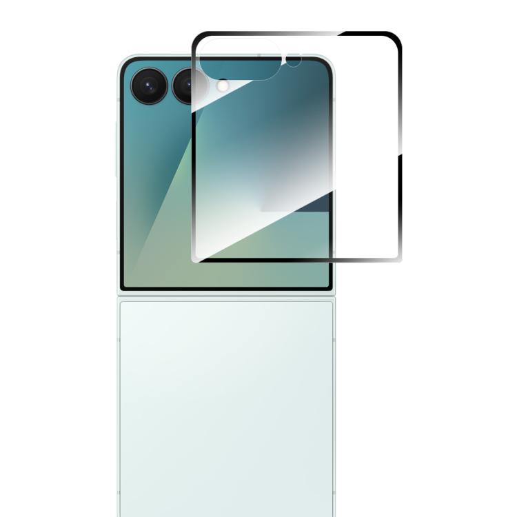For Galaxy Z Flip8 5G Outer Screen ENKAY Hat-Prince Full Glue High Aluminum-silicon Tempered Glass Film