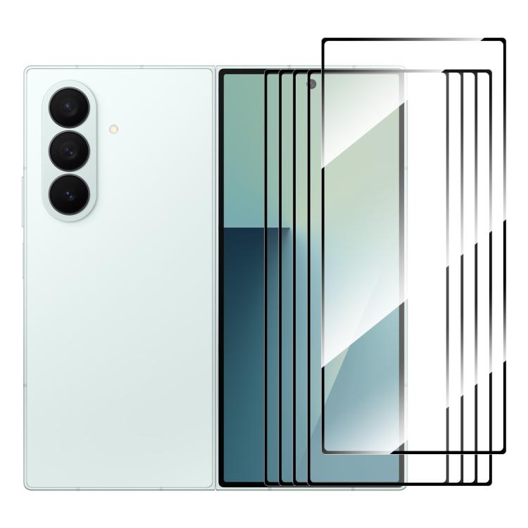 For Galaxy Z Fold8 Ultra 5G Outer Screen 5pcs ENKAY Hat-Prince Full Glue High Aluminum-silicon Tempered Glass Film