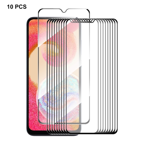 

For Samsung Galaxy M04 10pcs ENKAY Hat-Prince Full Glue High Aluminum-silicon Tempered Glass Film