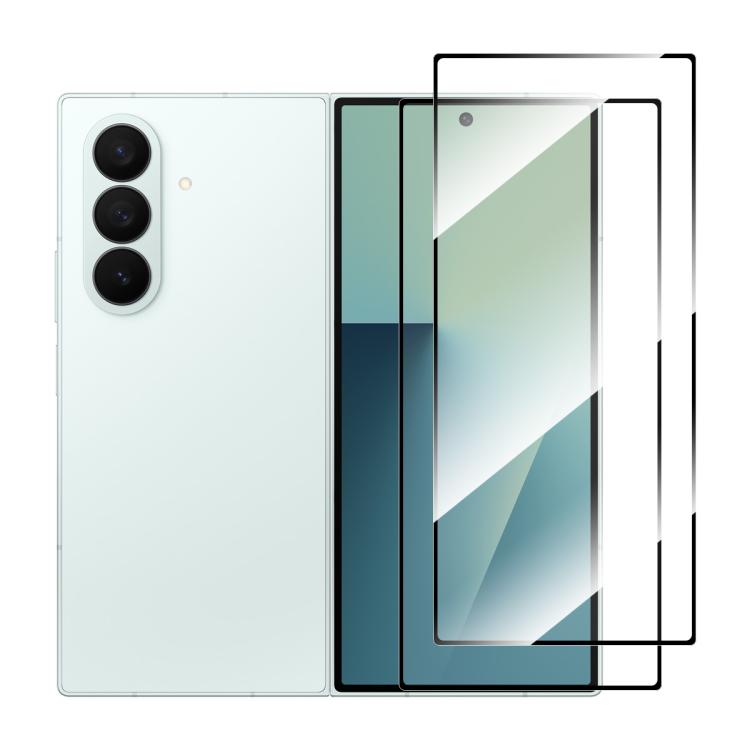 

For Samsung Galaxy Z Fold7 2pcs ENKAY Hat-Prince Full Glue High Aluminum-silicon Tempered Glass Film
