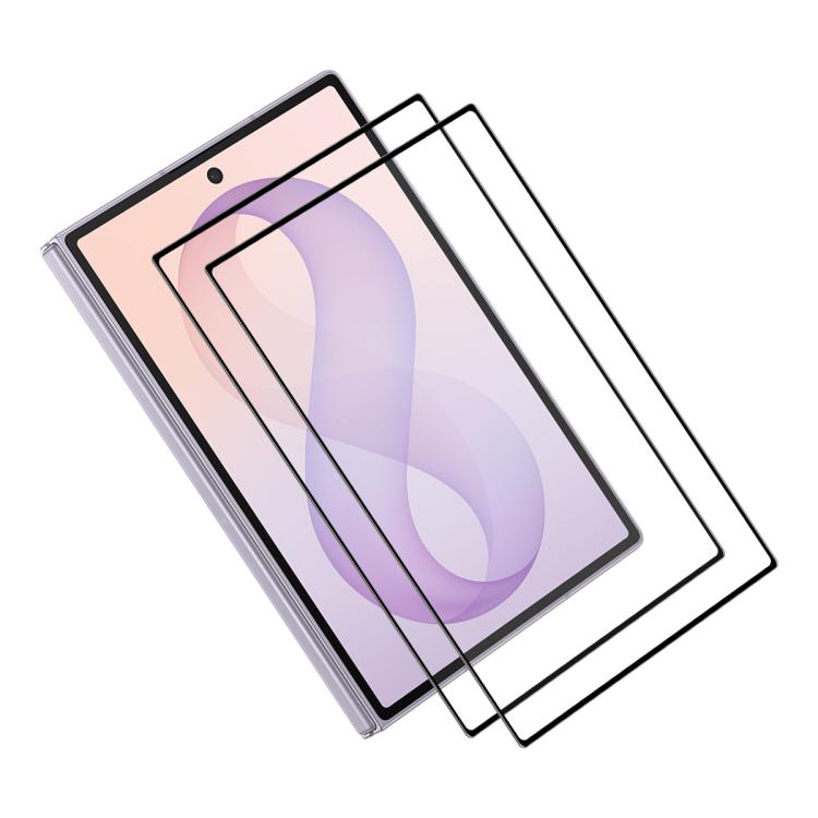 For Galaxy Z Fold8 5G Outer Screen 2pcs ENKAY Hat-Prince Full Glue High Aluminum-silicon Tempered Glass Film