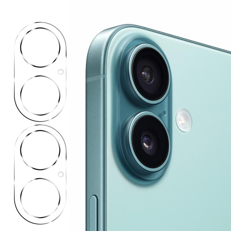 

For iPhone 17 2pcs ENKAY Hat-Prince 9H Rear Camera Lens Tempered Glass Film