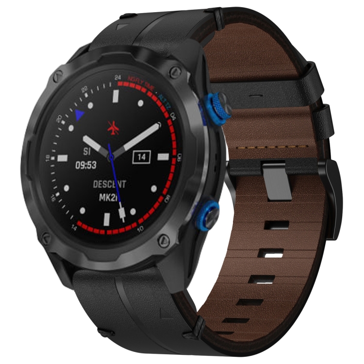 Garmin Epix Pro 47mm 22mm レザーテクスチャ時計バンド