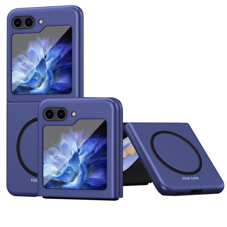 

For Samsung Galaxy Z Flip6 5G Skin Feel Magnetic MagSafe Shockproof Phone Case(Blue)