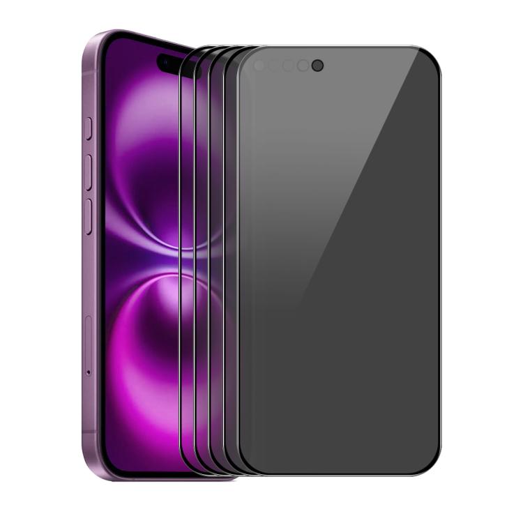 

For iPhone Air 5pcs ENKAY Hat-Prince 28° Anti-peeping Tempered Glass Protector Full Screen Film