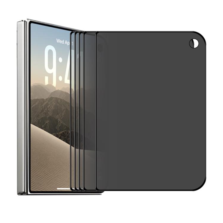 For iPhone Duo Outer Screen 5 PCS/Pack ENKAY Hat-Prince 28 Degree Anti-peeping Privacy Tempered Glass Full Screen Film