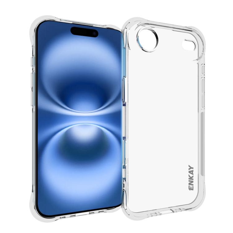 

For iPhone 17 Air ENKAY Hat-Prince Transparent TPU Shockproof Phone Case