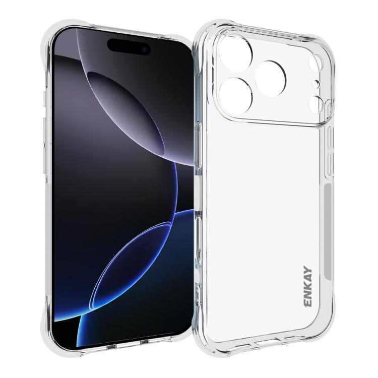 

For iPhone 17 Pro ENKAY Hat-Prince Transparent TPU Shockproof Phone Case