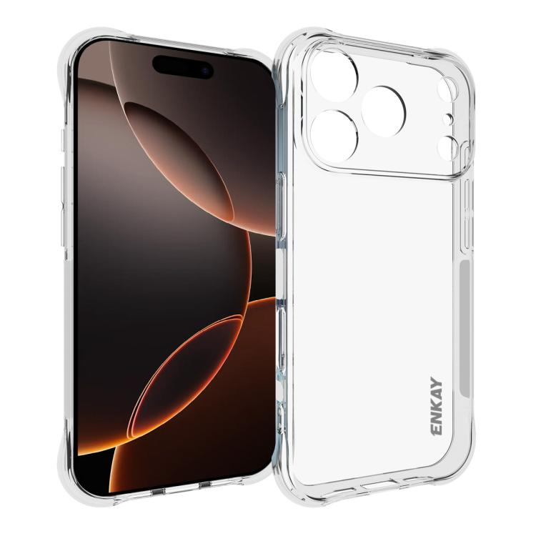 

For iPhone 17 Pro Max ENKAY Hat-Prince Transparent TPU Shockproof Phone Case