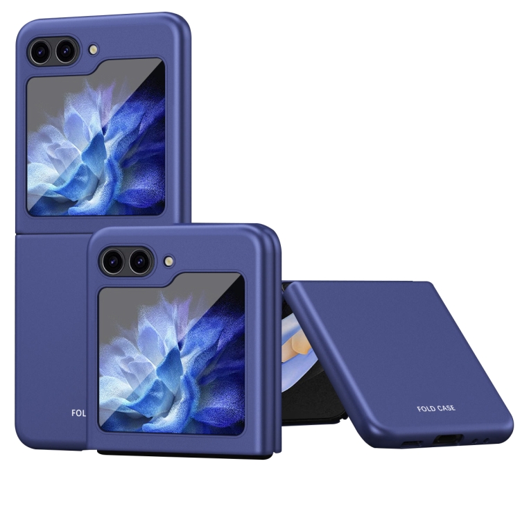 

For Samsung Galaxy Z Flip6 / Flip7 FE Skin Feel Electroplating PC Shockproof Phone Case(Bule)