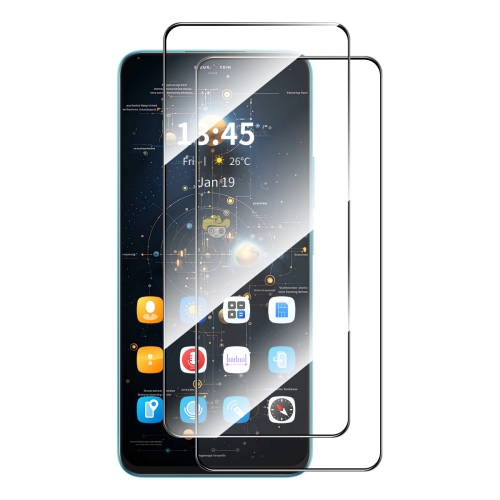 

For OnePlus 13 2pcs ENKAY Full Glue High Aluminum-silicon Tempered Glass Film