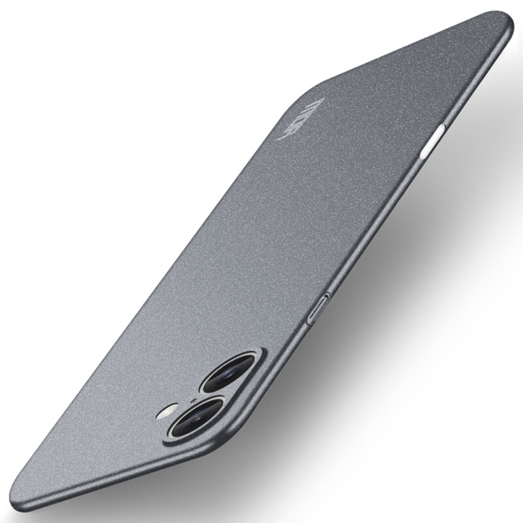 

For iPhone 16 Plus MOFI Fandun Series Frosted PC Ultra-thin All-inclusive Phone Case(Gray)