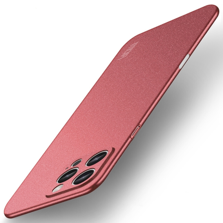 

For iPhone 16 Pro MOFI Fandun Series Frosted PC Ultra-thin All-inclusive Phone Case(Red)