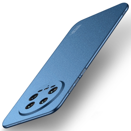 

For Xiaomi 14 Ultra MOFI Fandun Series Frosted PC Ultra-thin All-inclusive Phone Case(Blue)
