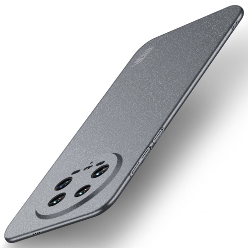 

For Xiaomi 14 Ultra MOFI Fandun Series Frosted PC Ultra-thin All-inclusive Phone Case(Gray)