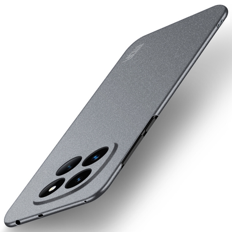 

For Xiaomi Redmi Note 14 Pro+ MOFI Fandun Series Frosted PC Ultra-thin All-inclusive Phone Case(Gray)