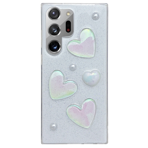 

For Samsung Galaxy Note20 Ultra Love Epoxy TPU Protective Case(Transparent)