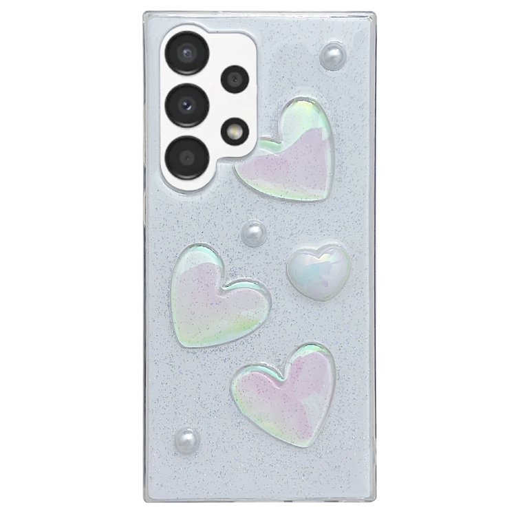 

For Samsung Galaxy A52 4G/5G Love Epoxy TPU Protective Case(Transparent)
