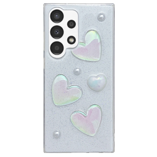 

For Samsung Galaxy A13 4G Love Epoxy TPU Protective Case(Transparent)