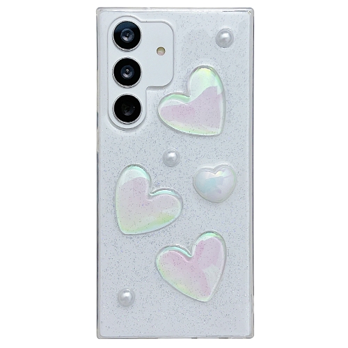 

For Samsung Galaxy S24+ 5G Love Epoxy TPU Protective Case(Transparent)