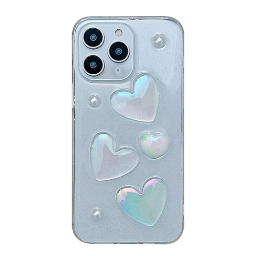 

For iPhone 11 Pro Love Epoxy TPU Phone Case(Transparent)