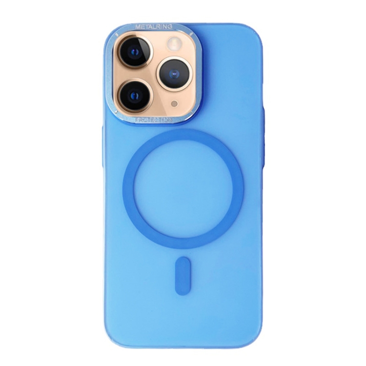 

For iPhone 11 Pro Frosted PC MagSafe TPU Phone Case(Blue)