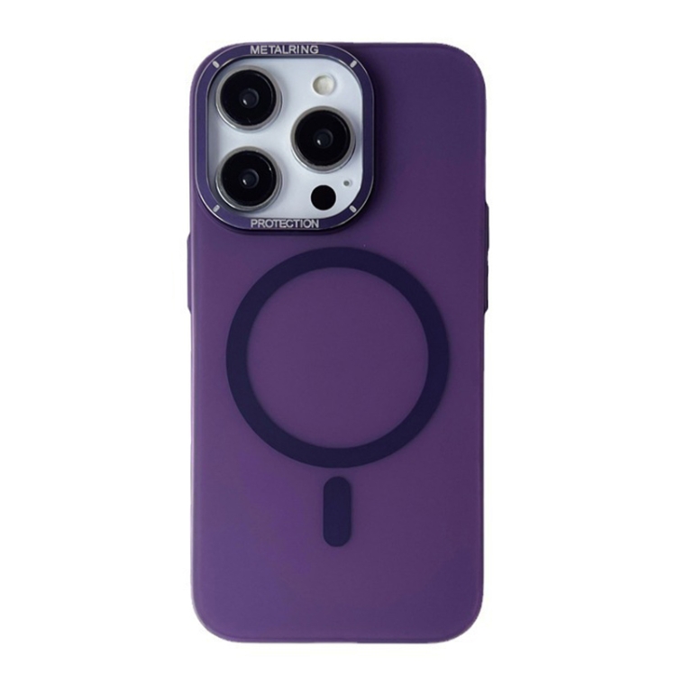 

For iPhone 14 Pro Frosted PC MagSafe TPU Phone Case(Purple)