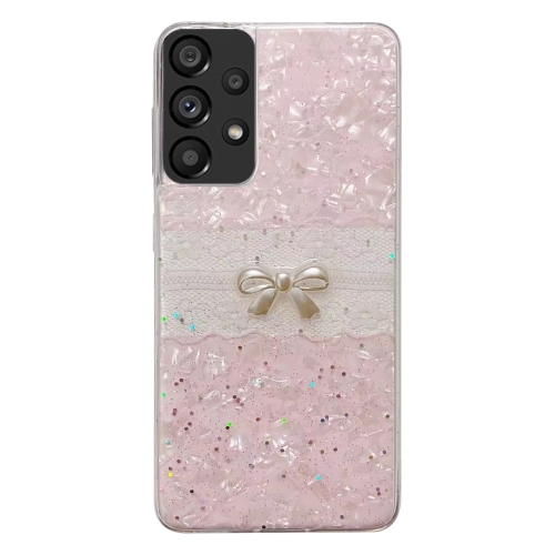 

For Samsung Galaxy A53 5G Shell Pattern Bow TPU Phone Protective Case(Pink)