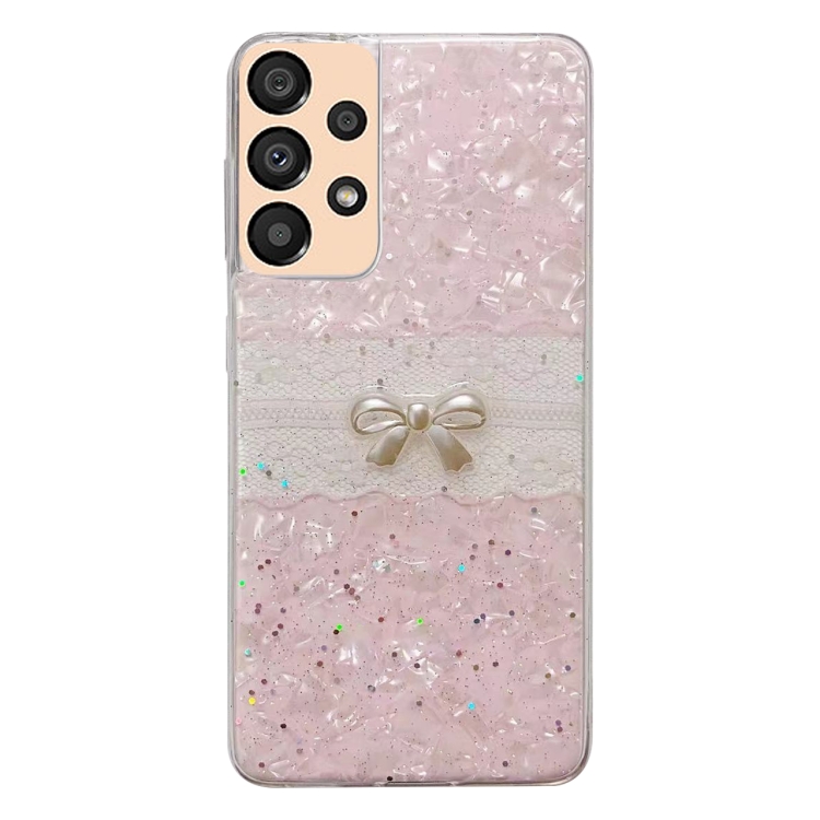 

For Samsung Galaxy A33 5G Shell Pattern Bow TPU Phone Protective Case(Pink)