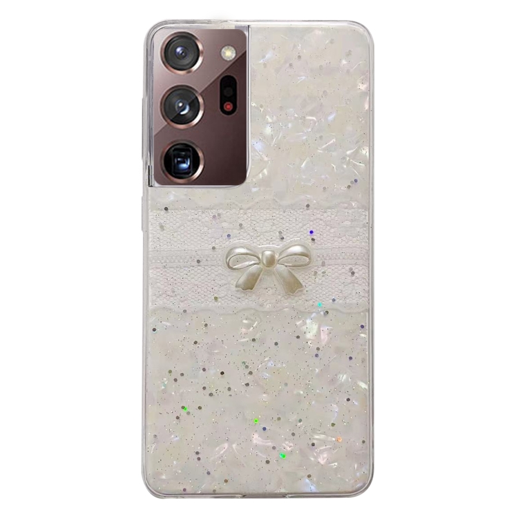 

For Samsung Galaxy Note20 Ultra Shell Pattern Bow TPU Phone Protective Case(Colorful)
