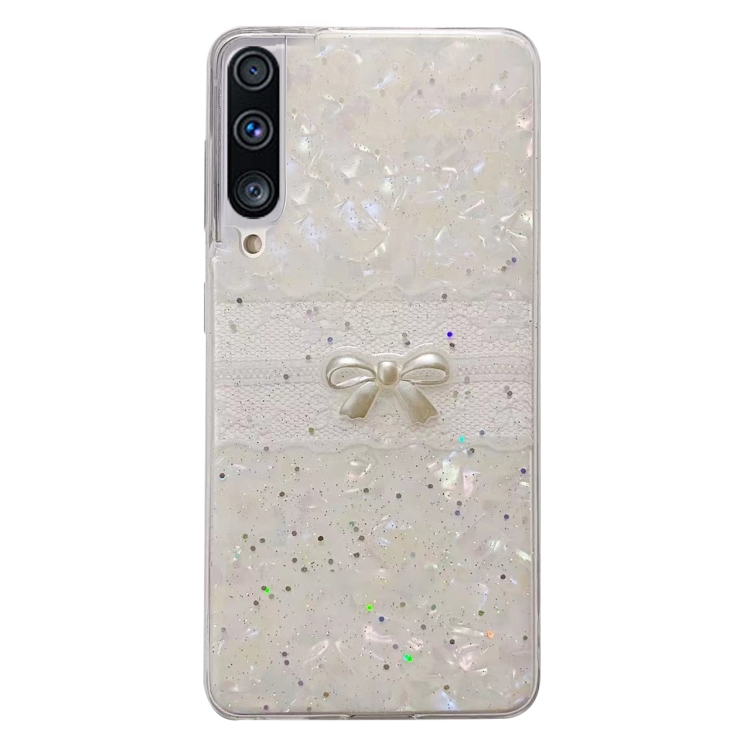 

For Samsung Galaxy A70 Shell Pattern Bow TPU Phone Protective Case(Colorful)